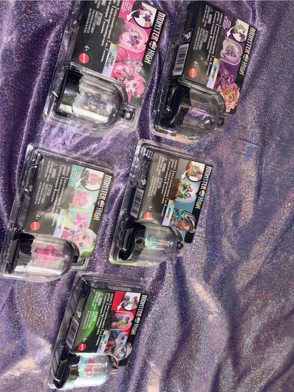 Monster High Pet Keychain Set of 5